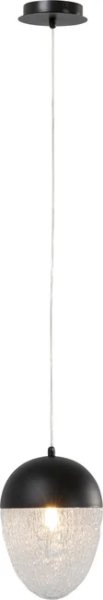 Hängeleuchte Frozen Schwarz Matt Ø20cm