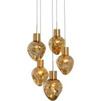Vorschau: Hängeleuchte Supernova Amber Cinque Ø50cm Vorschau: Hängeleuchte Supernova Amber Cinque Ø50cm