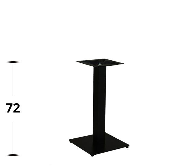 Tischgestell für die Gastronomie Marino-TGF-404 aus Stahl für den Innenbereich mit Verstellgleitern mit Höhenmaß 72 cm