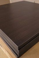 Melaminharz-Tischplatte 25mm 70x70cm Wenge - Sonderposten Melaminharz-Tischplatte 25mm 70x70cm Wenge - Sonderposten