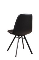 Vorschau: Polsterstuhl Jones Antique Black mit Kunstlederbezug in Schwarz und pulverbeschichtetem Metallgestell Vorschau: Polsterstuhl Jones Antique Black mit Kunstlederbezug in Schwarz und pulverbeschichtetem Metallgestell
