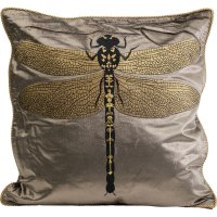 Kissen Glitter Dragonfly Braun 40x40cm Kissen Glitter Dragonfly Braun 40x40cm
