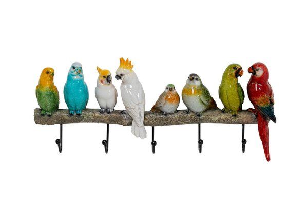 Wandgarderobe Exotic Birds