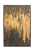 Gerahmtes Bild Abstract Schwarz 80 x 120 cm Gerahmtes Bild Abstract Schwarz 80 x 120 cm