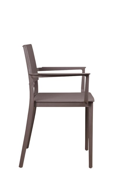 Kunststoffstuhl FOMA-1861 Taupe