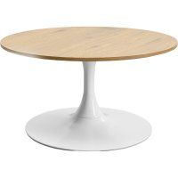 Couchtisch Schickeria Eiche Weiß Ø80cm Couchtisch Schickeria Eiche Weiß Ø80cm