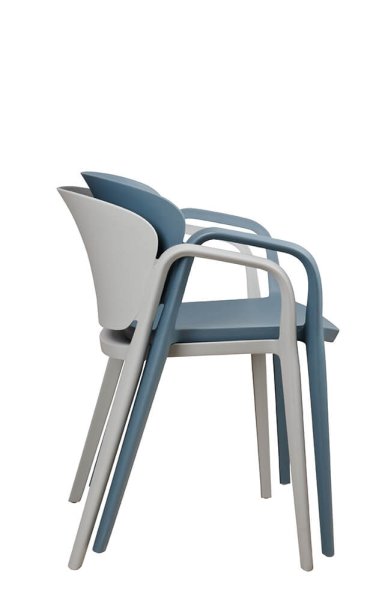 Kunststoffstuhl FOMA-1800 Grey