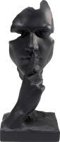 Deko Objekt Quiet Face Schwarz 31cm Deko Objekt Quiet Face Schwarz 31cm