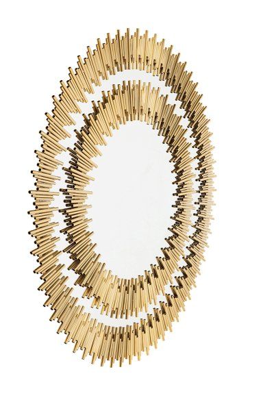 Spiegel Solare Gold Ø132cm