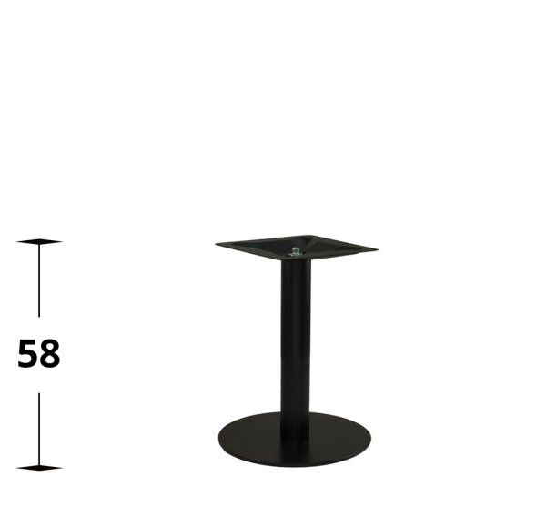 Tischgestell aus Metall für die Gastronomie - Marino-TGF-C-400 mit Höhenmaß 58 cm