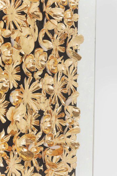 Deko Rahmen Gold Flower