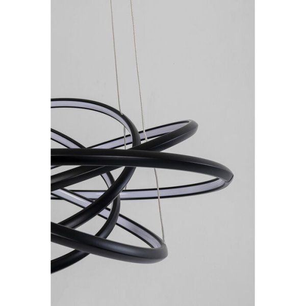 Hängeleuchte Saturn Schwarz Ø72cm