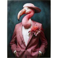 Glasbild Mister Flamingo Glasbild Mister Flamingo
