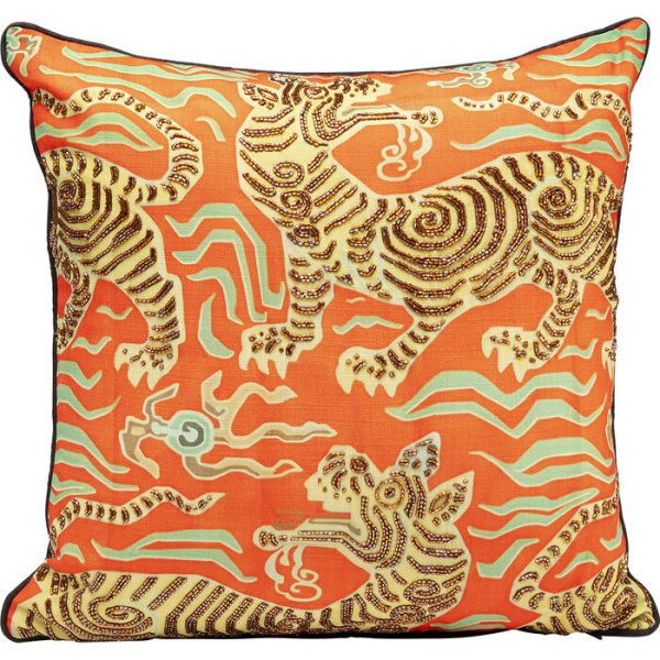 Kissen Tiger Love Rot 45x45cm