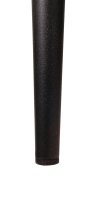 Vorschau: Polsterstuhl Derri Toreador-105 – brauner Stuhl mit Kassettensteppung und schwarzem Metallgestell Detailansicht Stuhlbein Vorschau: Polsterstuhl Derri Toreador-105 – brauner Stuhl mit Kassettensteppung und schwarzem Metallgestell Detailansicht Stuhlbein