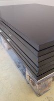 Tischplatte Echtholzfurnier 30 mm 120x80 Wenge - Sonderposten Tischplatte Echtholzfurnier 30 mm 120x80 Wenge - Sonderposten