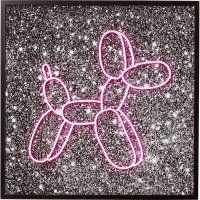 Glasbild Balloon Dog LED Glasbild Balloon Dog LED